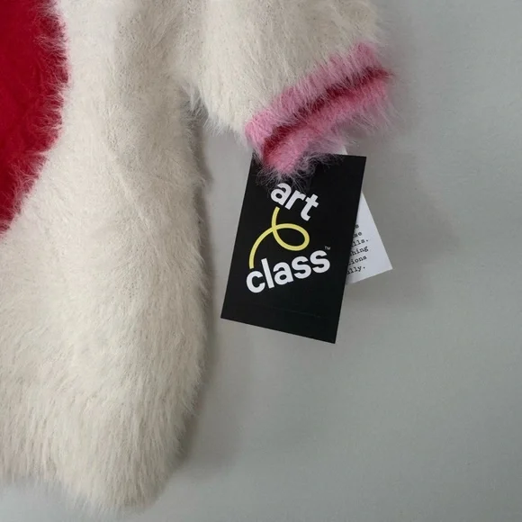 Girl’s Medium (8) Art Class Short Sleeve Heart Sweater - Picture 3 of 5